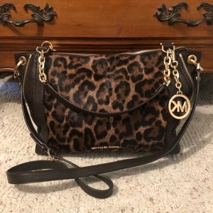 Michael Kors calf hair cheetah print bag